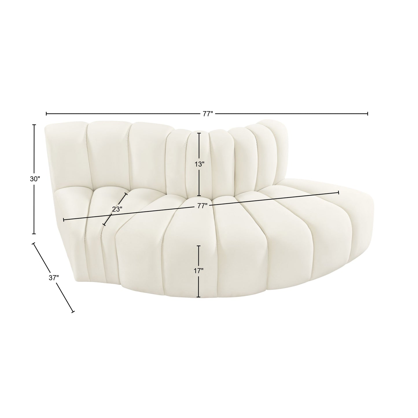 zara cream velvet modular sofa s3e