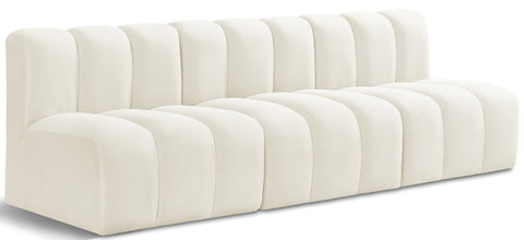 Yara 89.5" Velvet Upholstered Sectional, 3-Piece