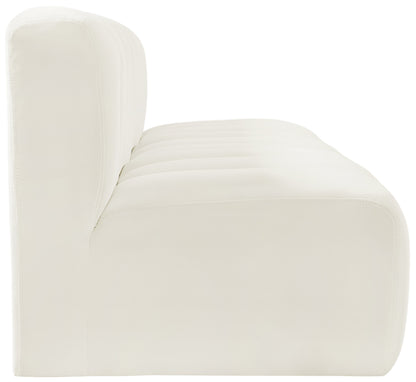 Zara Cream Velvet Modular Sofa S3F