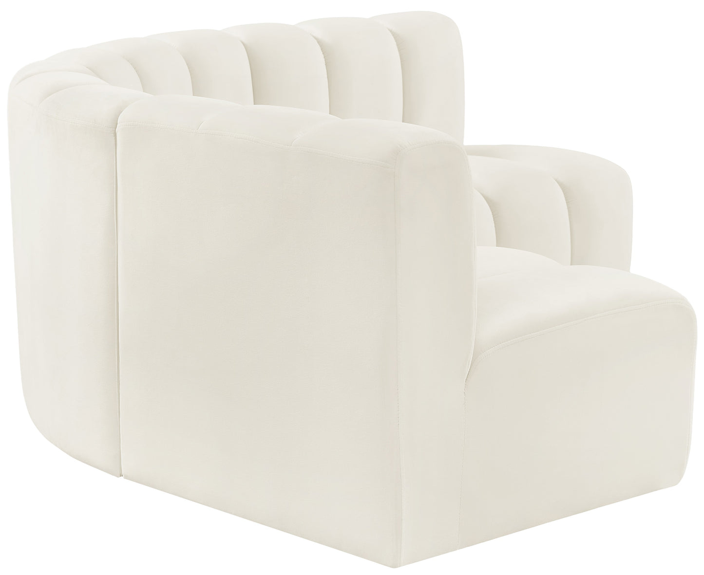 zara cream velvet modular sofa s4b