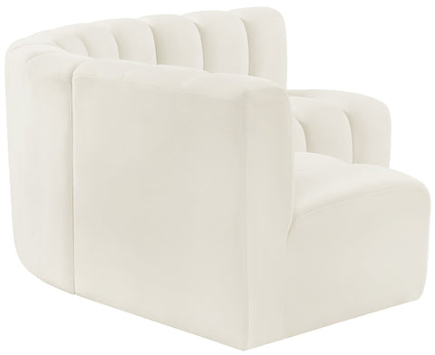 Briar Cream 103 Velvet Upholstered Modular Sectional, 4-Piece