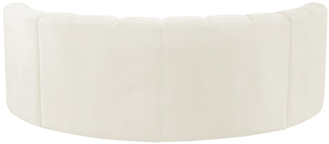Briar Cream 88 Velvet Upholstered Modular Sectional, 4-Piece