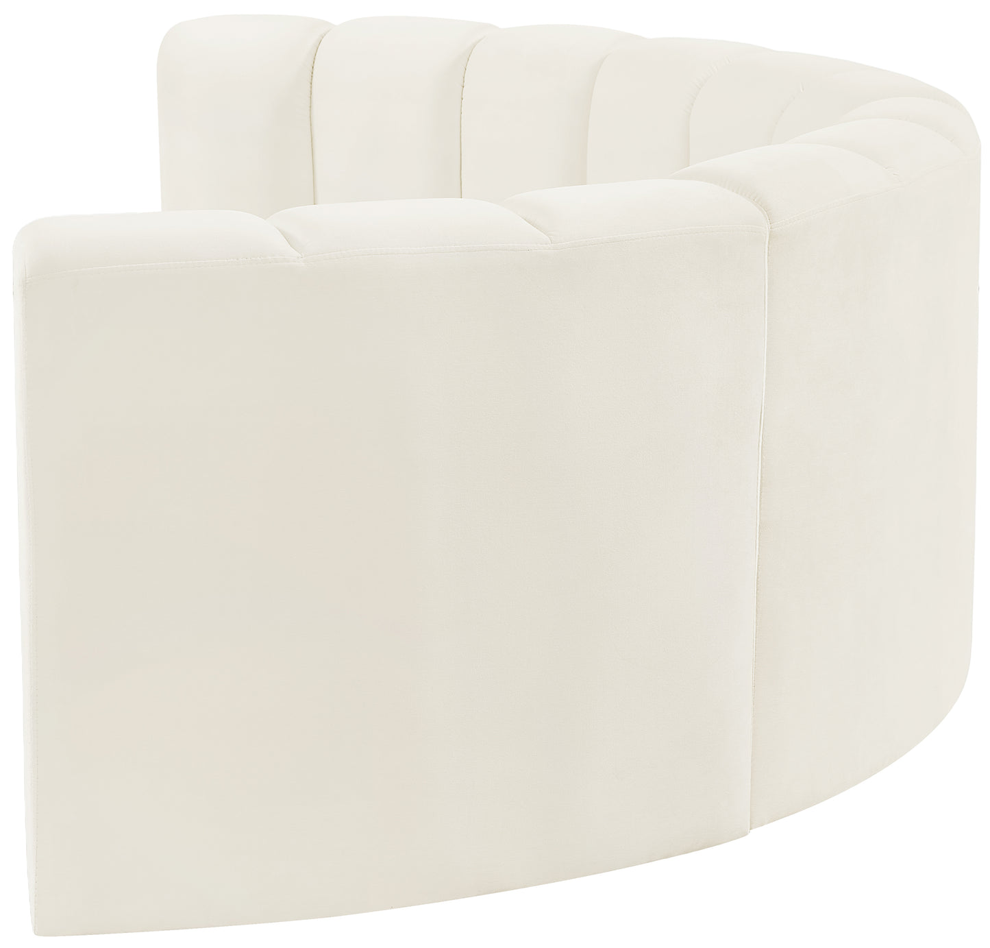 zara cream velvet modular sofa s4c