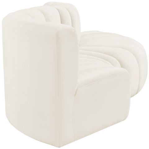 Briar Cream 104 Velvet Upholstered Modular Sectional, 4-Piece