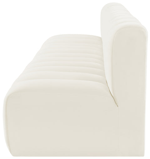 Briar Cream 119 Velvet Upholstered Modular Sectional, 4-Piece