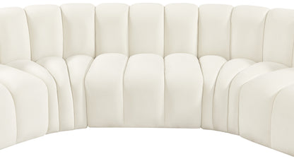 Zara Cream Velvet Modular Sofa S5A