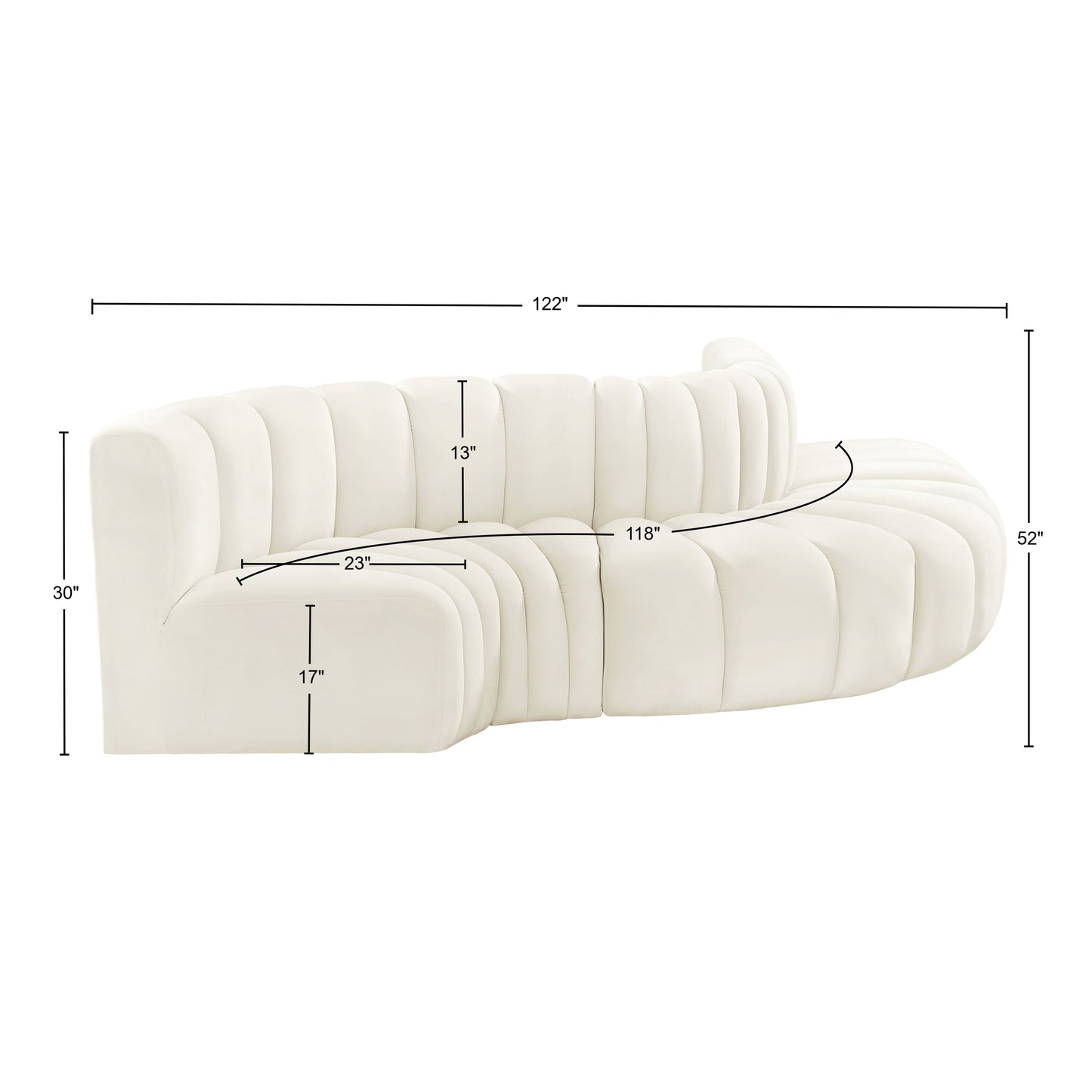 zara cream velvet modular sofa s5b