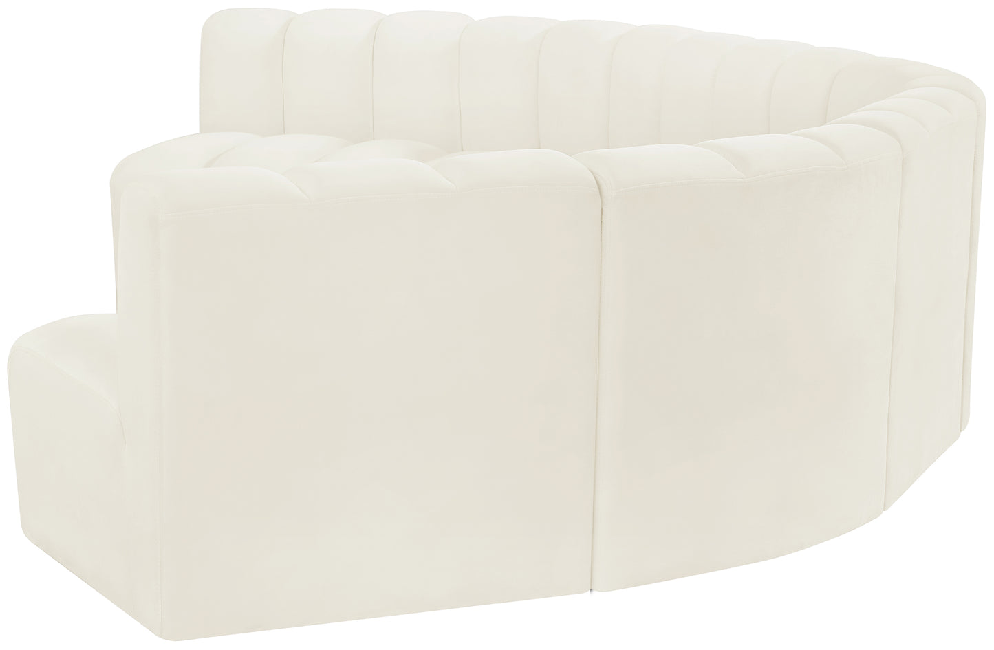 zara cream velvet modular sofa s7b