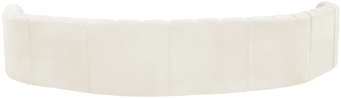 Briar Cream 162 Velvet Upholstered Modular Sectional, 8-Piece