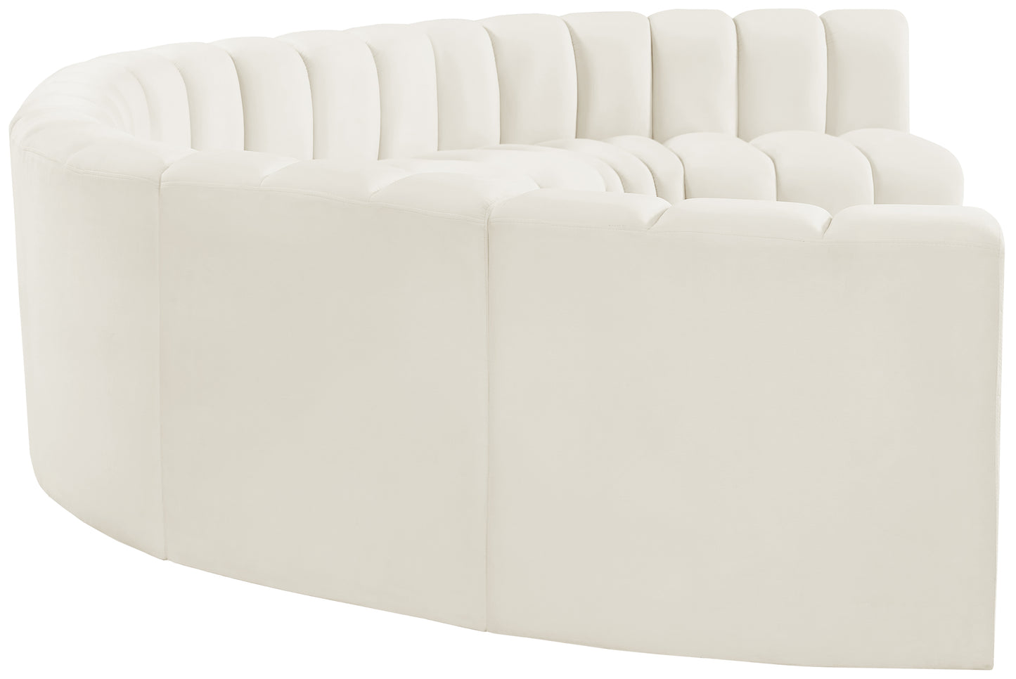 zara cream velvet modular sofa s8b