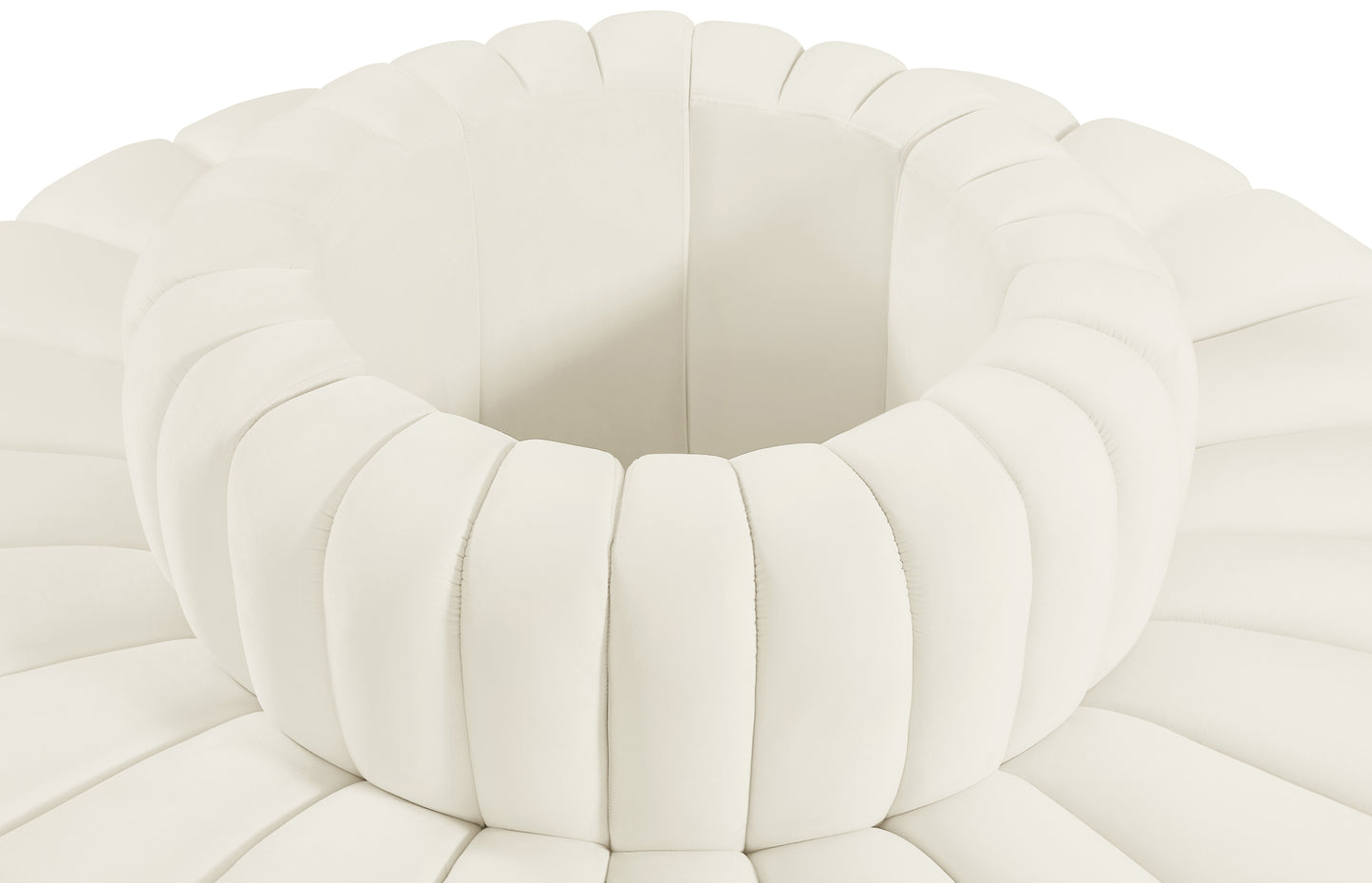 zara cream velvet modular sofa s8d