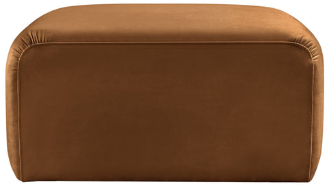 Briar Saddle Velvet Upholstered Modular Ottoman, 1 Piece