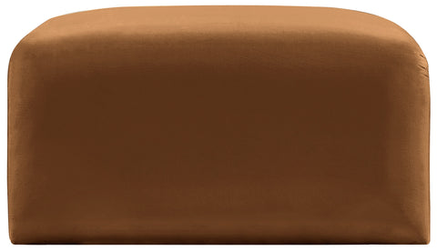 Briar Saddle Velvet Upholstered Modular Ottoman, 1 Piece