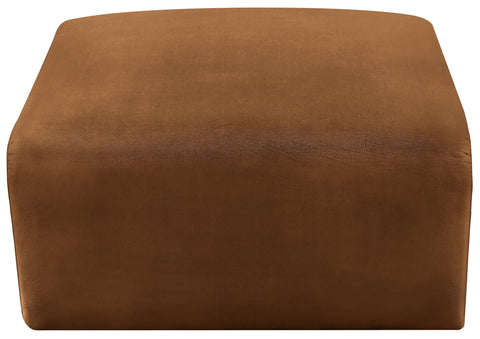 Briar Saddle Velvet Upholstered Modular Ottoman, 1 Piece