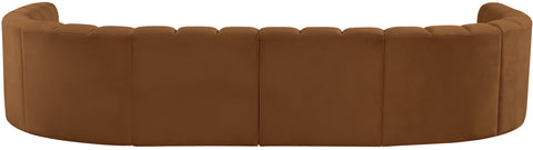 Briar 161 Saddle Velvet Upholstered Modular Sectional, 10-Piece