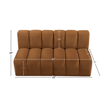 Zara Saddle Velvet Modular Sofa S2A