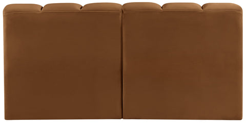 Briar 60 Saddle Velvet Upholstered Modular Sectional , 2-Piece (Style 1)