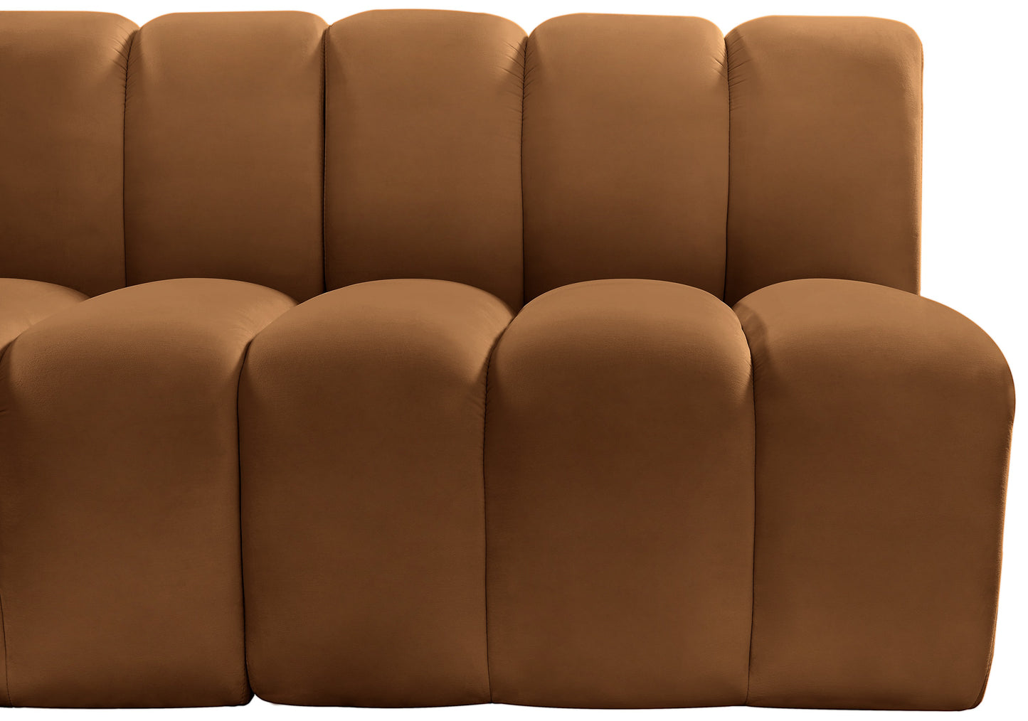 zara saddle velvet modular sofa s2a