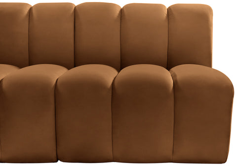Briar 60 Saddle Velvet Upholstered Modular Sectional , 2-Piece (Style 1)