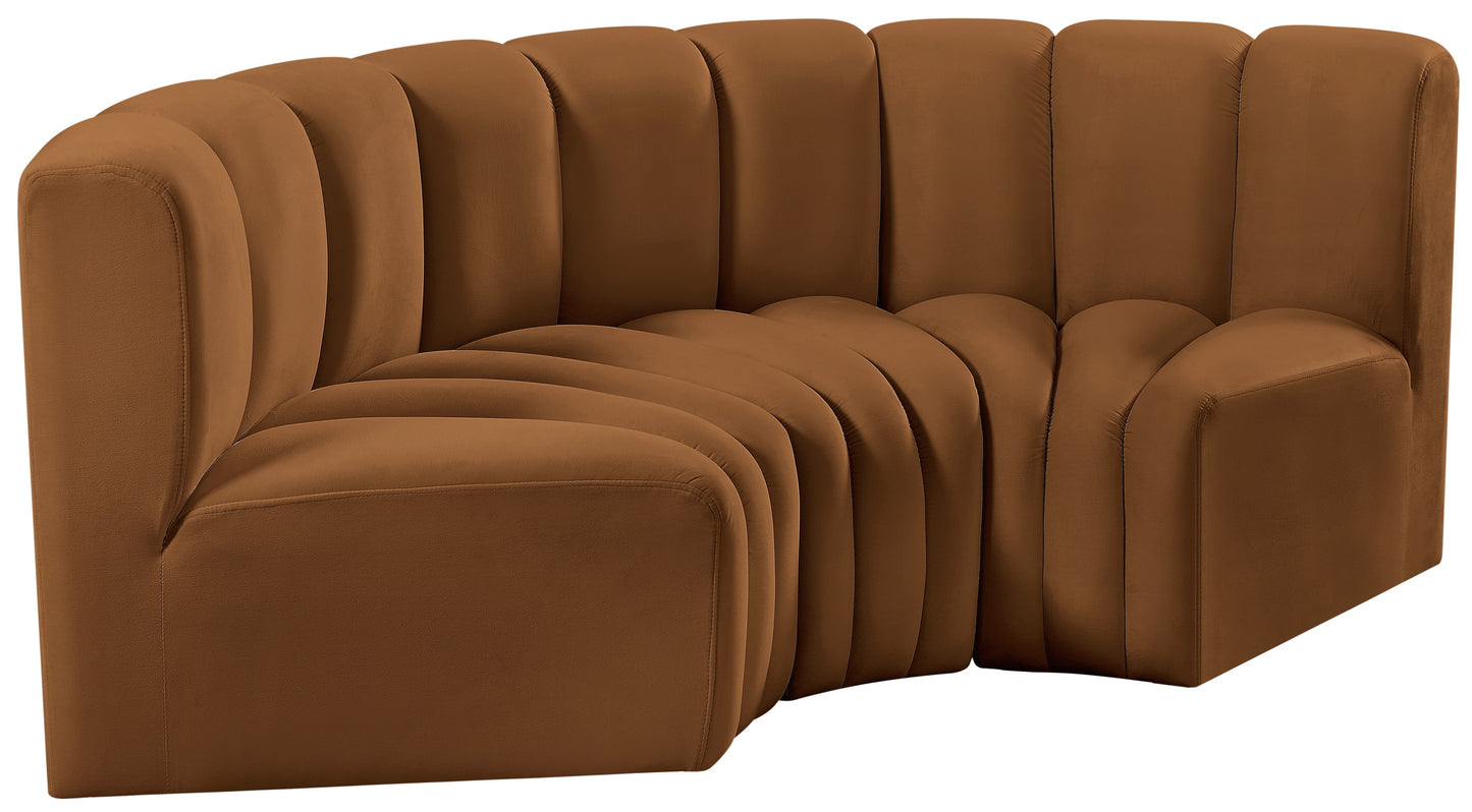 zara saddle velvet modular sofa s3c