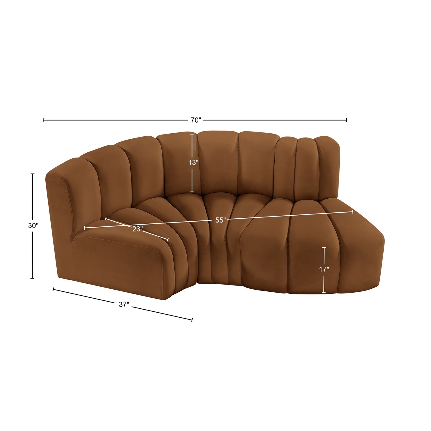 zara saddle velvet modular sofa s3d