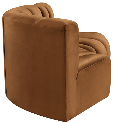 Briar 70 Saddle Velvet Upholstered Modular Sectional, 3-Piece
