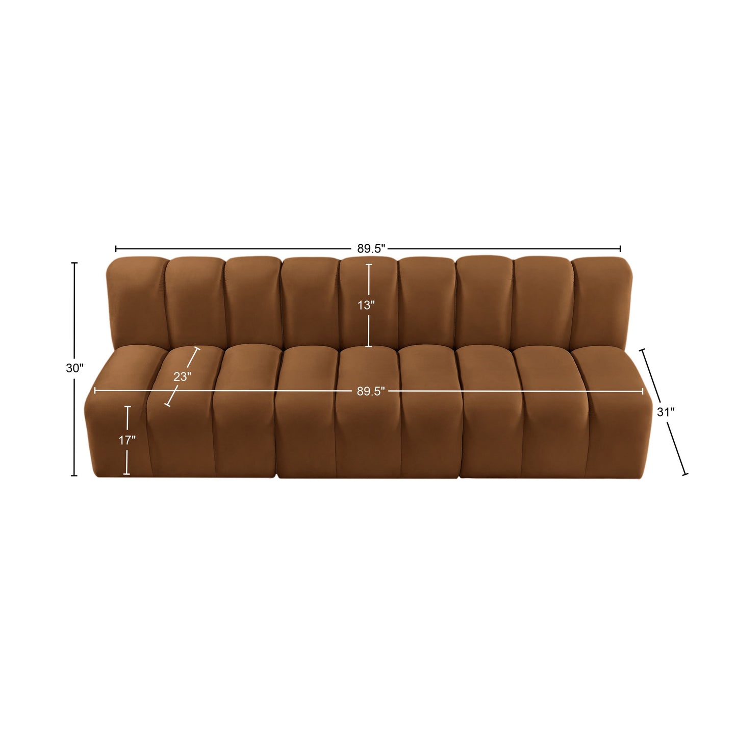 zara saddle velvet modular sofa s3f