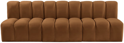 Zara Saddle Velvet Modular Sofa S3F