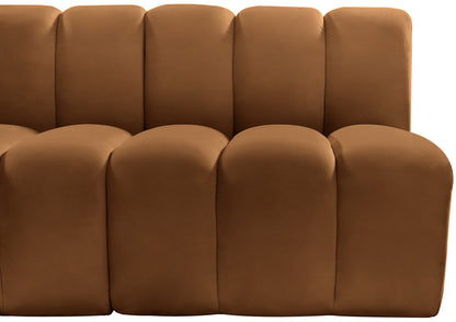 Zara Saddle Velvet Modular Sofa S3F