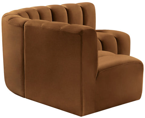 Briar 103 Saddle Velvet Upholstered Modular Sectional, 4-Piece