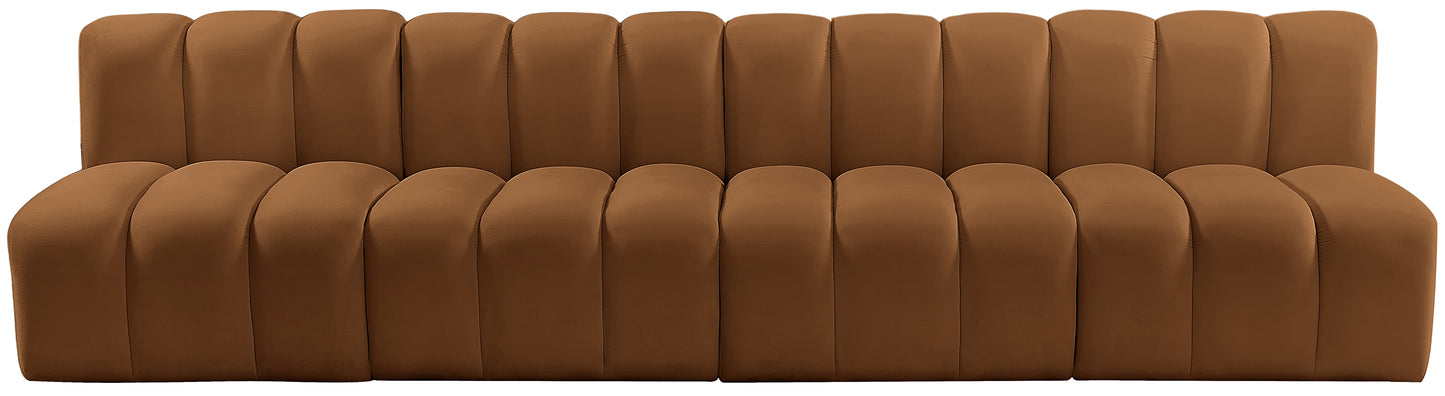 zara saddle velvet modular sofa s4e