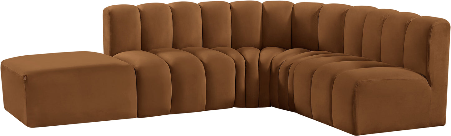 zara saddle velvet modular sofa s5c