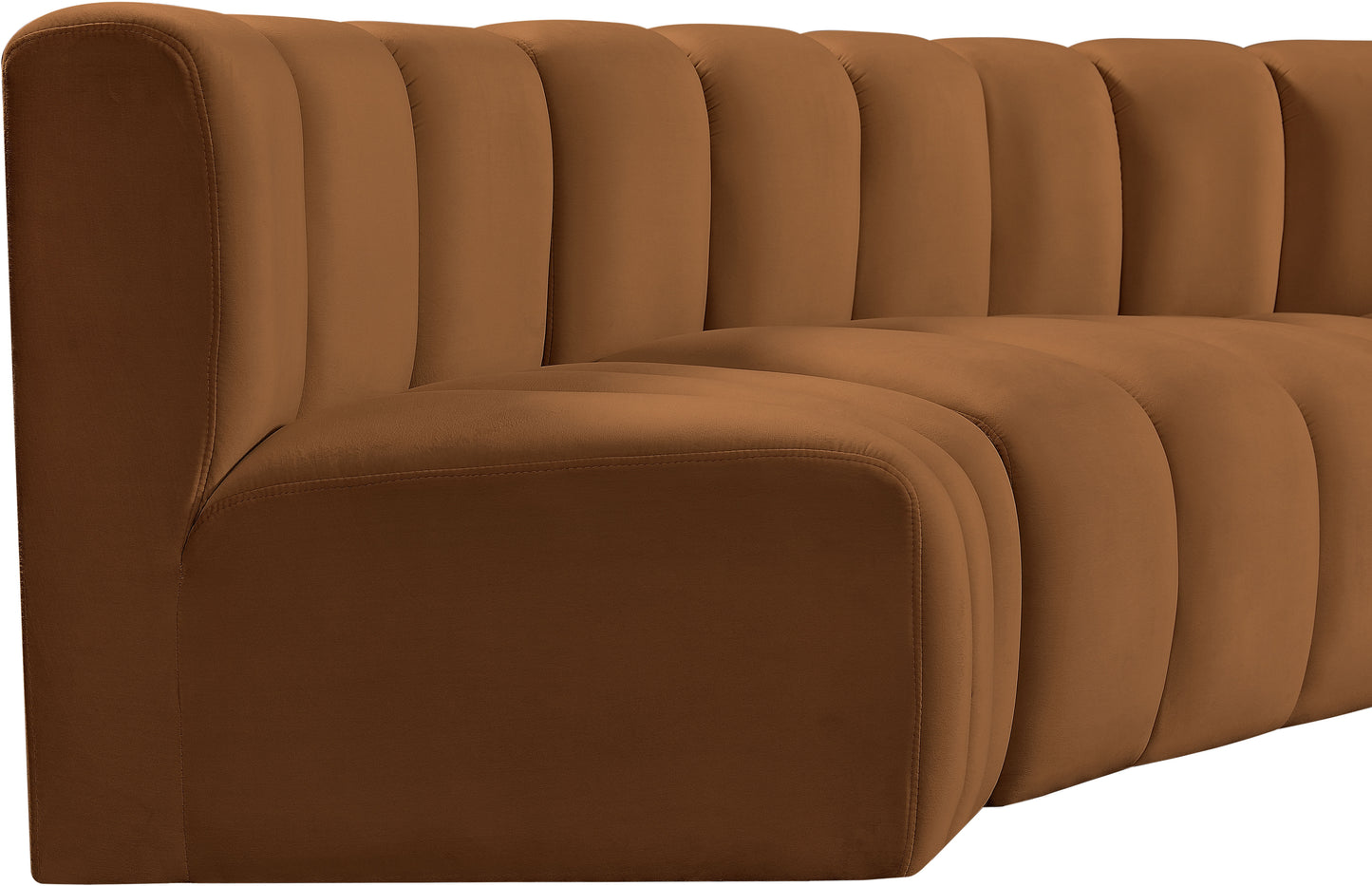 zara saddle velvet modular sofa s5c