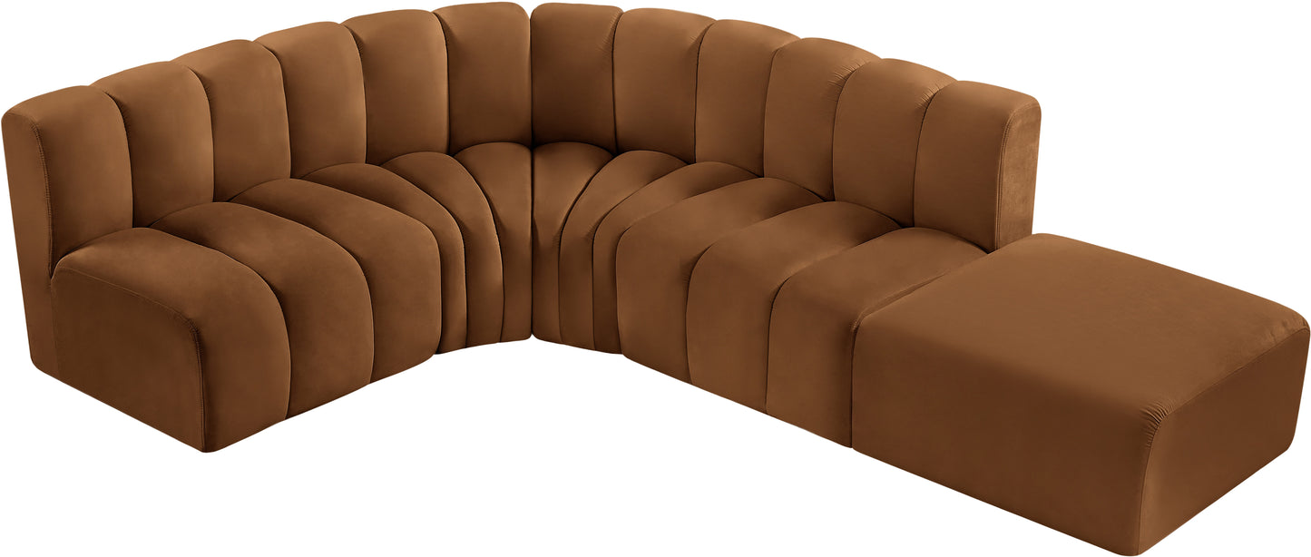 zara saddle velvet modular sofa s5c