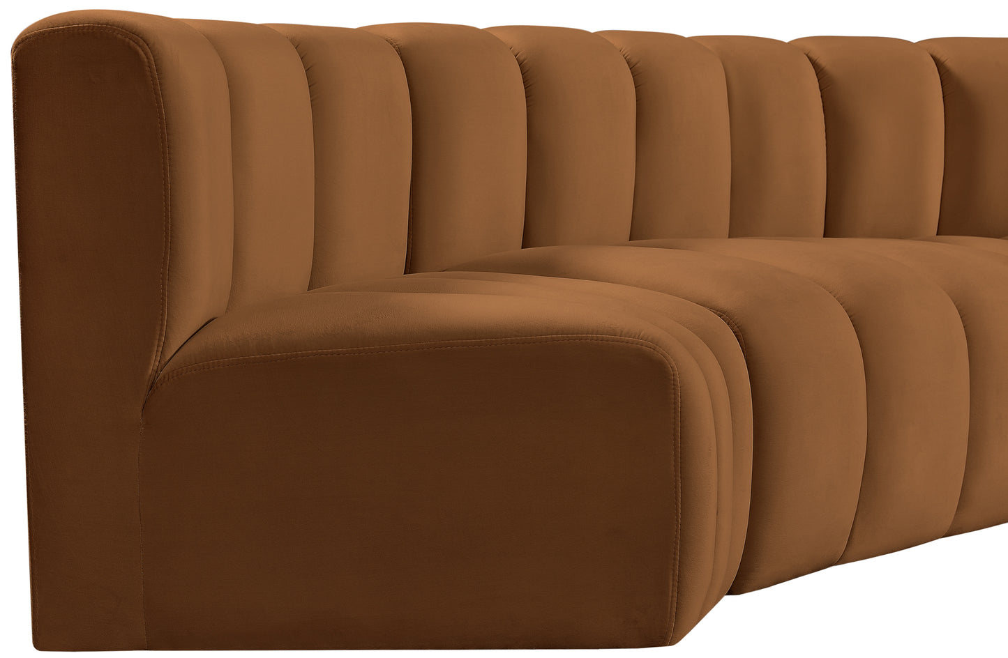 zara saddle velvet modular sofa s6a