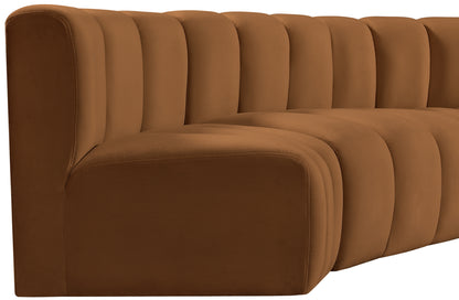 Zara Saddle Velvet Modular Sofa S6A