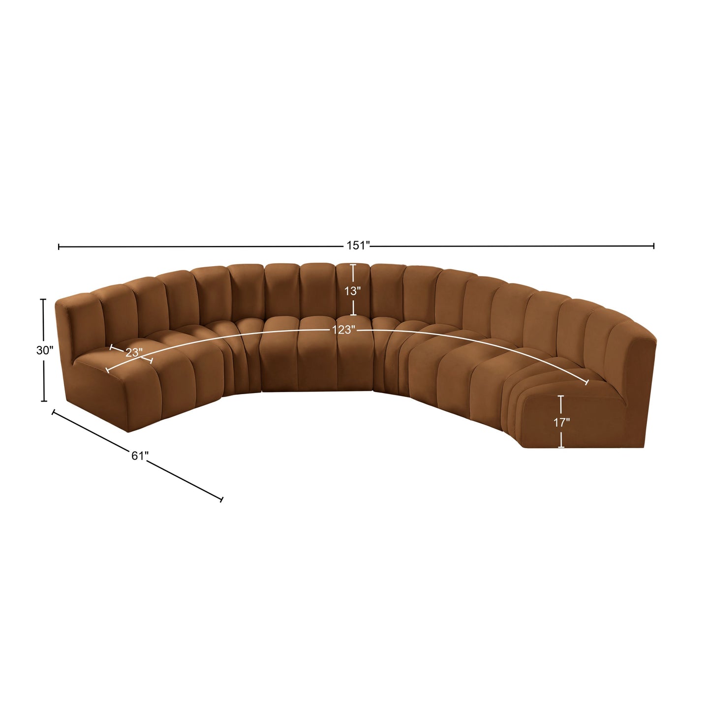 zara saddle velvet modular sofa s6b