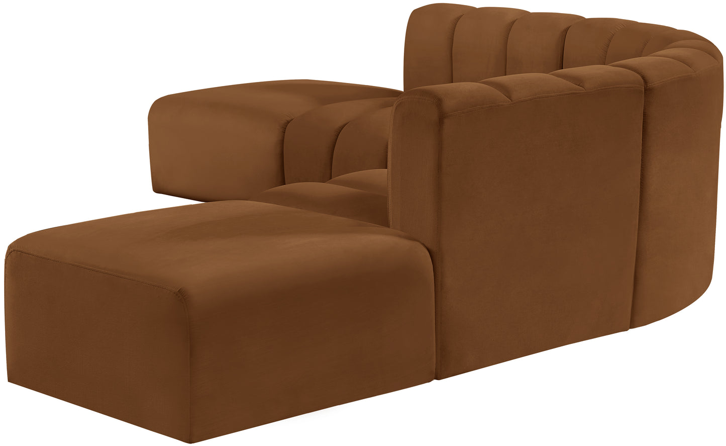 zara saddle velvet modular sofa s6c