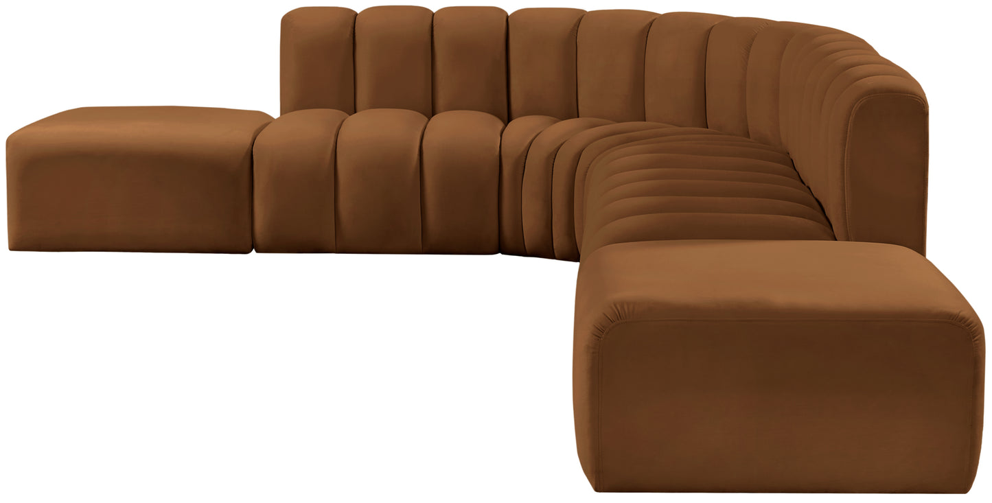 zara saddle velvet modular sofa s7a