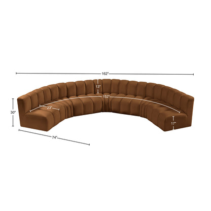 Zara Saddle Velvet Modular Sofa S7B