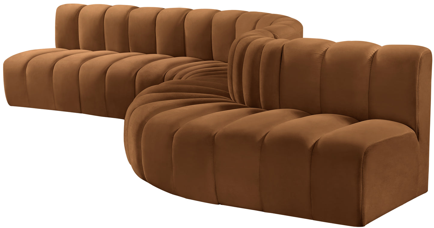 zara saddle velvet modular sofa s7c