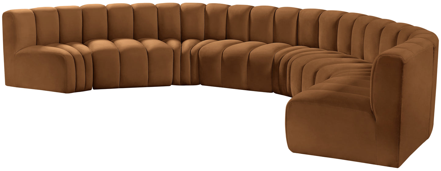 zara saddle velvet modular sofa s8b