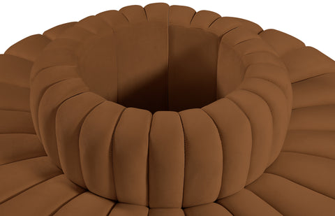 Briar 90 Saddle Velvet Upholstered Modular Sectional, 8-Piece