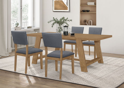 Sabat 5-piece Rectangular Dining Table Set BrownBrown