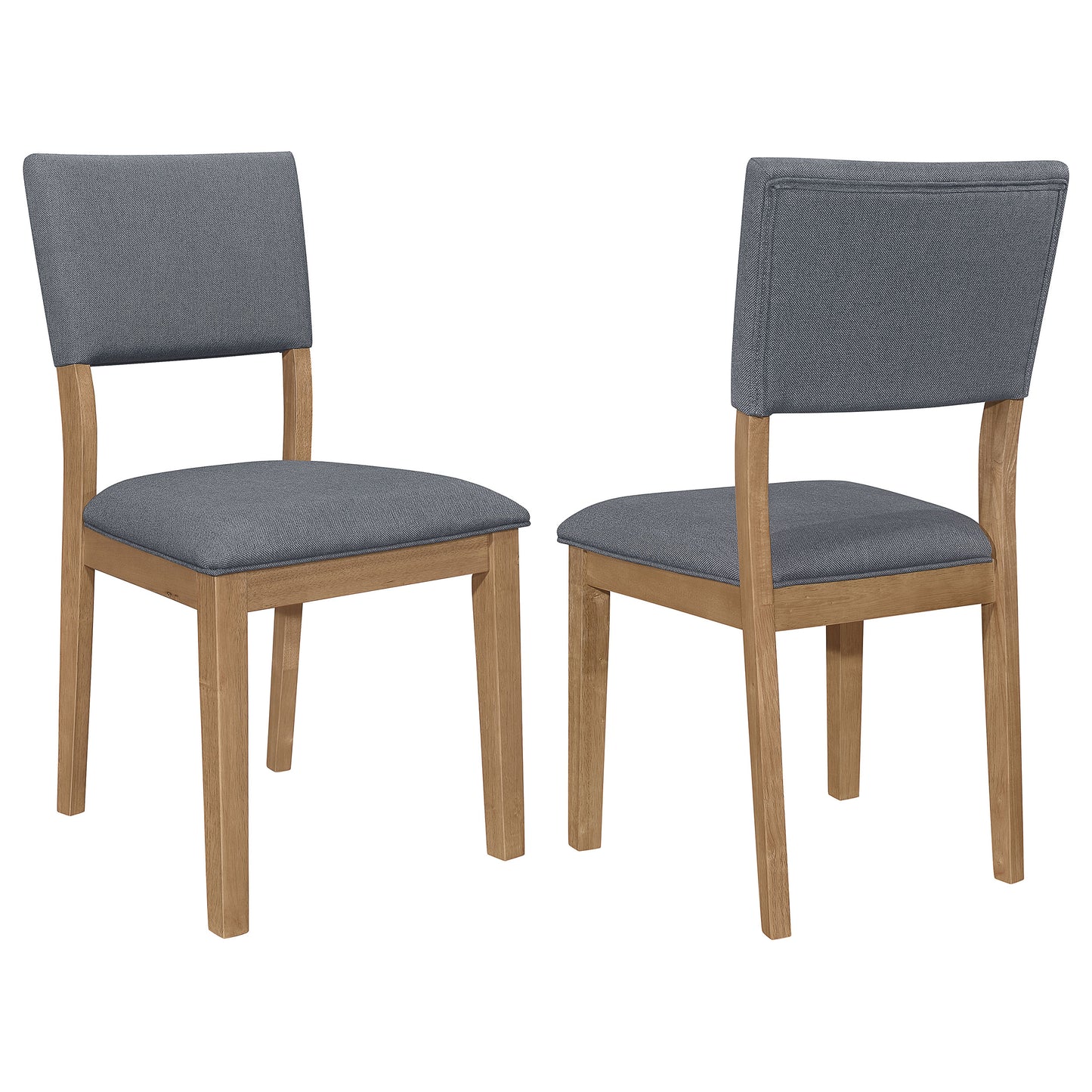 sabat fabric upholstered dining side chair brown (set of 2)brown