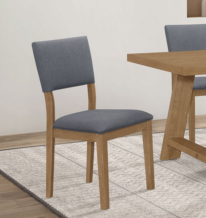 Sabat Fabric Upholstered Dining Side Chair Brown (Set of 2)Brown