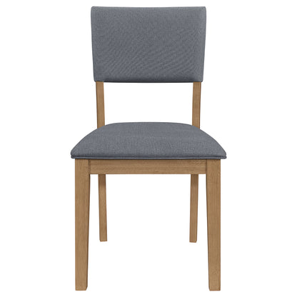 Sabat Fabric Upholstered Dining Side Chair Brown (Set of 2)Brown