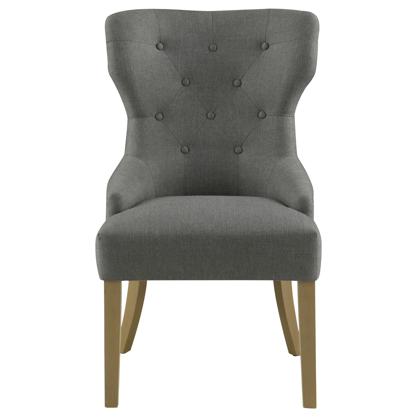 fortress tufted upholstered dining chair grey and rustic greygrey / rustic grey