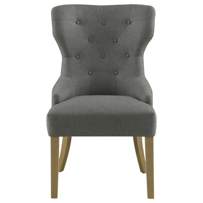 Fortress Tufted Upholstered Dining Chair Grey and Rustic GreyGrey / Rustic Grey