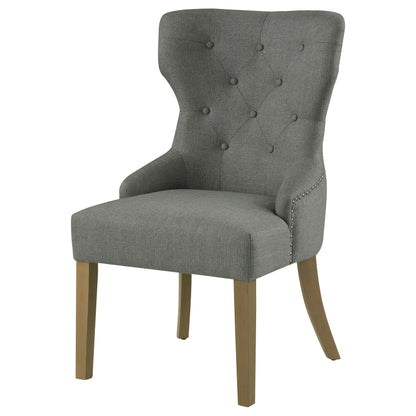 Fortress Tufted Upholstered Dining Chair Grey and Rustic GreyGrey / Rustic Grey